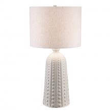 Trans Globe RTL-9150 WH - 1LT TABLE-TEXTURED CERAMIC BAS